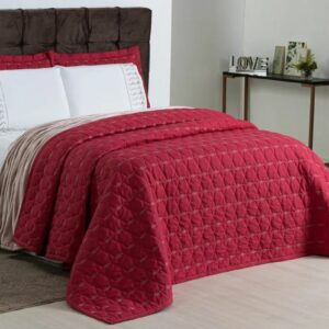 Cobre Leito Cama Queen Bordado – 3 peças